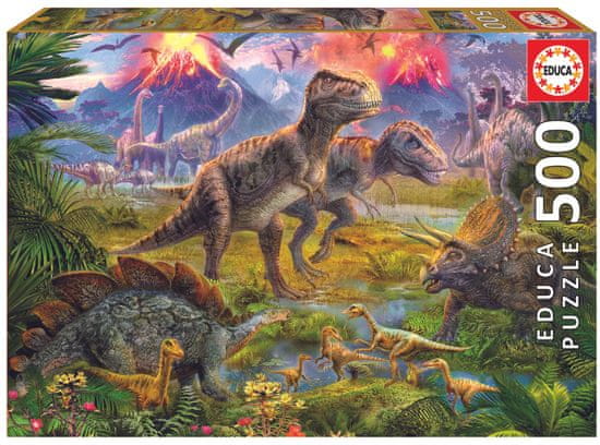 Educa sestavljanka Dinozavri, 500 kosov