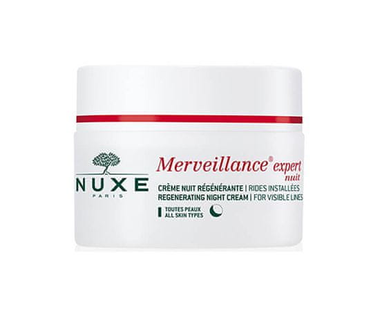Nuxe nočna krema proti gubam Merveillance Expert Regenerating Night Cream for Visible Lines, 50 ml