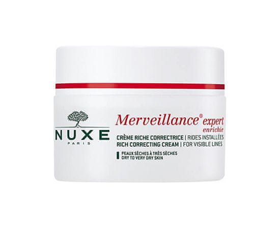 Nuxe krema za suho kožo Merveillance Expert Rich Correcting Cream for Visible Lines, 50 ml