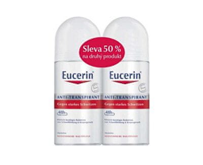 Eucerin antiperspirant za občutljivo kožo, 2x50ml