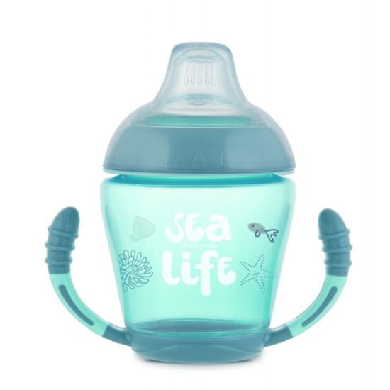Canpol babies skodelica s silikonskim ustnikom Sea life, 230 ml