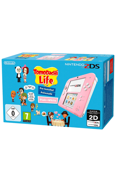 Nintendo igralna konzola 2DS, roza/bela + Tomodachi Life