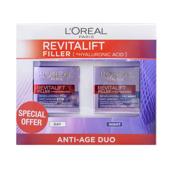 Loreal Paris set dnevne in nočne kreme proti gubam Revitalift Filler Renew