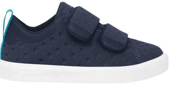 Native deški čevlji Monaco Velcro regatta blue/shell white