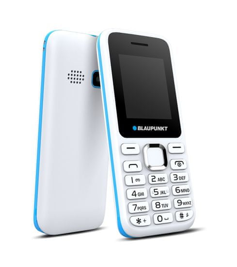 Blaupunkt FS 03 2G telefon na tipke, dual sim, belo moder - Odprta embalaža