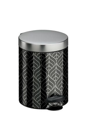 Meliconi koš za odpadke New Line Art Deco 2, 14 L, črn