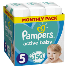 Pampers plenice Active Baby 5 Junior (11-16 kg) 150 kosov - odprta embalaža