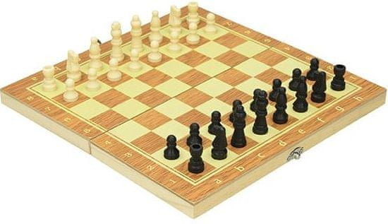 Igra šah, lesena, 24,5 x 12 x 2,2 cm