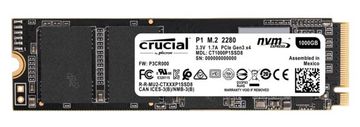 Crucial SSD disk P1, 1 TB, M.2 80 mm, PCI-e, 3.0 x 4 NVMe, 3D QLC