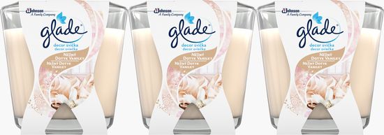 Glade komplet dišečih sveč Decor Vanilija, 3 x 70 g