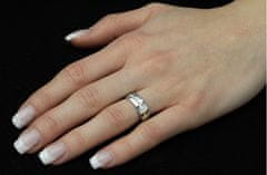 Silvego Poročni jekleni prstan za ženske PARIS RRC2048-Z (Obseg 48 mm)