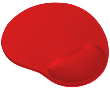 Trust podloga za miško Bigfoot z gelom, rdeča