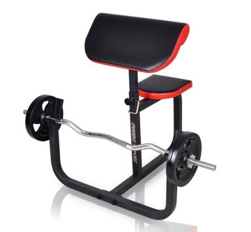Marbo sport klop bench curl s sedežem in nastavljivim naslonjalom