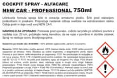 Alfacare COCKPIT SPRAY PROFESIONAL, vonj new car, 750 ml