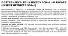 Alfacare odstranjevalec insektov, 500 ml (pumpica)