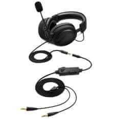 Sharkoon slušalke B1, USB, z mikrofonom, črne