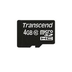 Transcend Transcend spominska kartica micro 4GB 95/45MB/s, C10, UHS-I Speed Class 1 (U1)