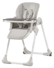 Kinderkraft stolček za hranjenje YUMMY, siva