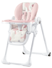 Kinderkraft stolček za hranjenje YUMMY, roza
