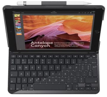 Logitech tipkovnica za iPad 5 (2017) in iPad 6 (2018) Slim Folio, črna, SLO