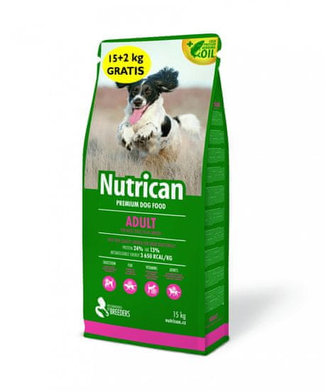 Nutrican pasja hrana Adult 15kg + 2kg brezplačno