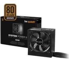 Be quiet! napajalnik ATX System Power 9, 80Plus Bronze, 600 W