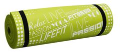 LIFEFIT Yoga Mat Ekskluziv Plus podloga, svetlo zelena, univerzalna