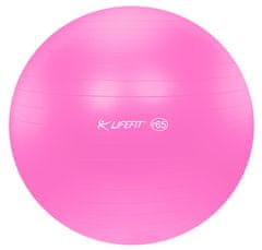 LIFEFIT Anti-Burst gimnastična žoga, 65 cm, roza