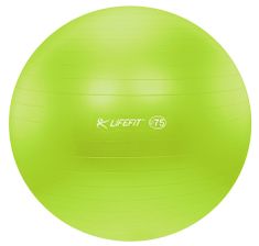 LIFEFIT gimnastična žoga Anti-burst, zelena, 75 cm