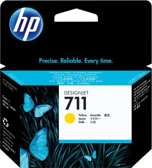 HP kartuša Designjet 711, rumena, 29 ml