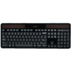 Logitech K750 brezžična solar tipkovnica, črna