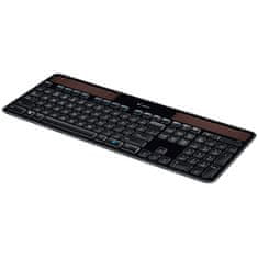 Logitech K750 brezžična solar tipkovnica, črna