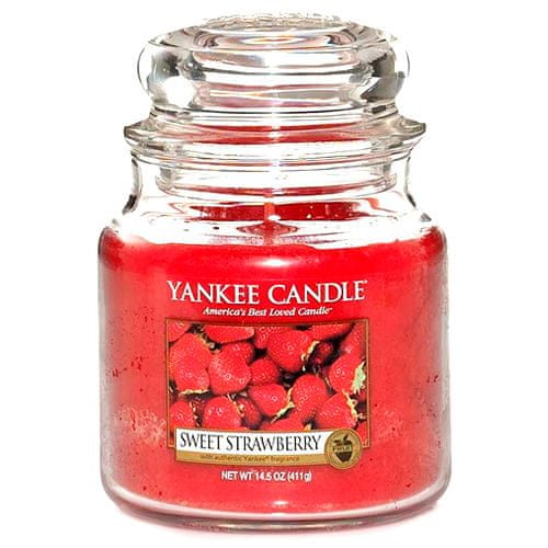 Yankee Candle dišeča sveča Classic srednja - sladke jagode, 410 g