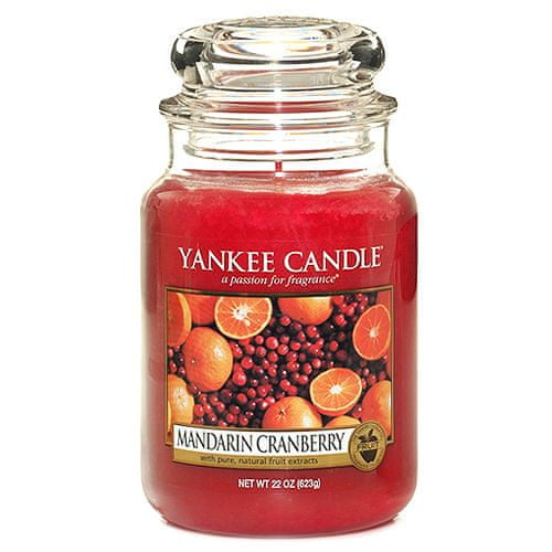 Yankee Candle dišeča sveča, mandarine in brusnice, 623 g
