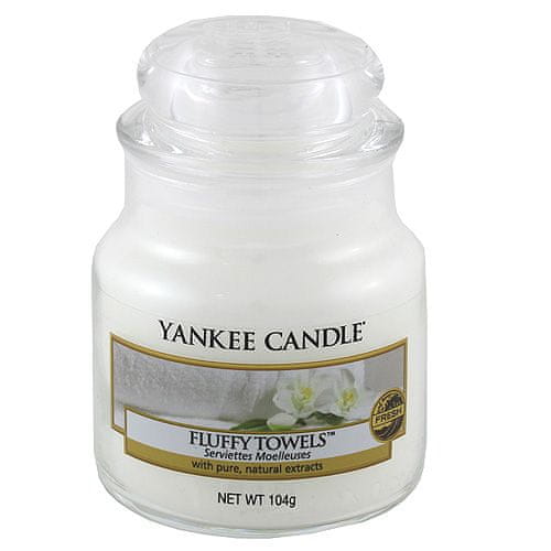 Yankee Candle dišeča sveča Classic mala - mehke brisače, 104 g