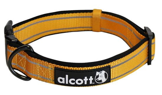 Alcott najlon ovratnica z odsevnimi elementi, oranžna
