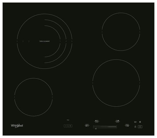 Whirlpool AKT 8900 BA steklokeramična plošča