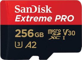 Spominska kartica Micro SDXC Extreme Pro + adapter SD, 256GB