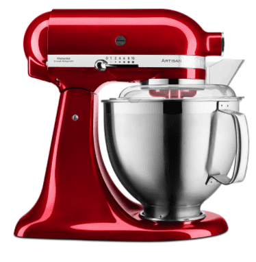KitchenAid KSM185PSECA Artisan kuhinjski robot, 4,8 l, rdeč