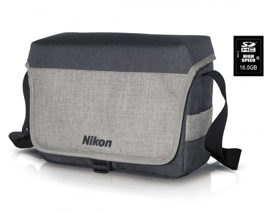 Nikon torba in 16GB kartica