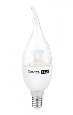 Canyon LED sijalka BXE 14CL 6W 230V, E14, 6W, 2700K