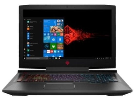 HP gaming prenosnik OMEN 17-an116nm i7-8750H/16GB/SSD256GB+1TB/GTX1070/17,3FHD/FreeDOS (4UD84EA)