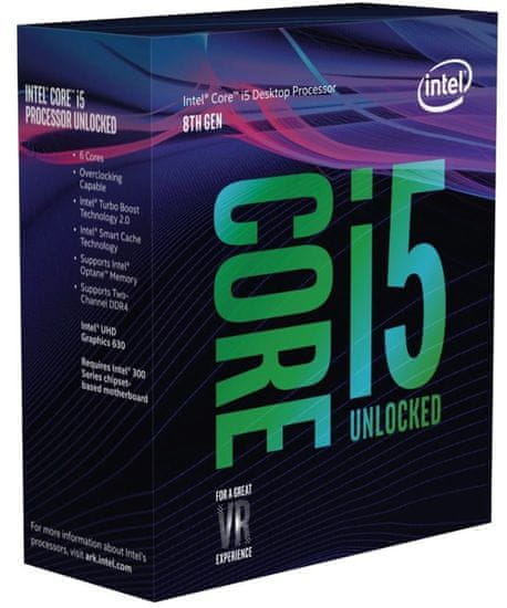 Intel procesor Core i5-8600K BOX, Coffee Lake