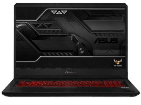 ASUS prenosnik TUF Gaming FX705GD-EW105 i7-8750H/8GB/SSD256GB+1TB/GTX1050/17,3FHD/FreeDOS (90NR0112-M02530)