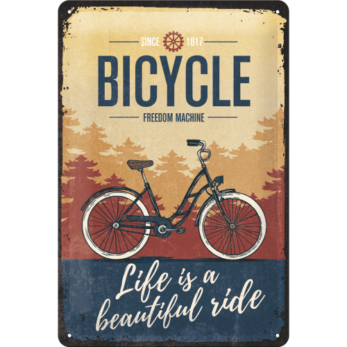 Postershop plastična tablica z napisom: Bicycle (Freedom Machine)
