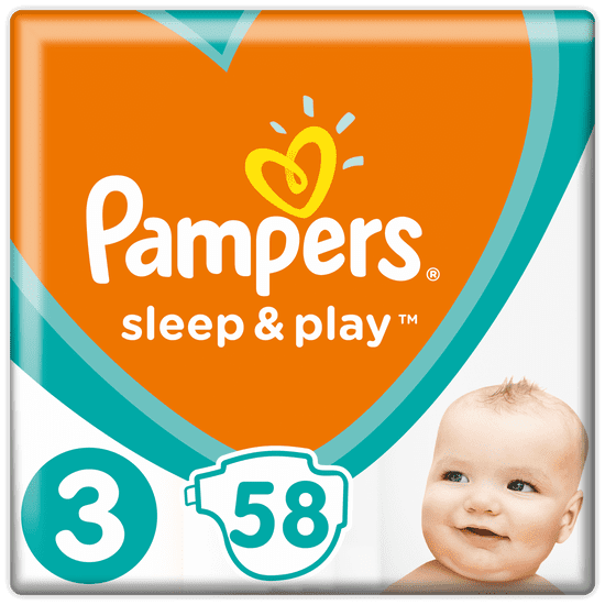 Pampers Sleep & Play 3 Midi (6-10 kg) 58 kosov