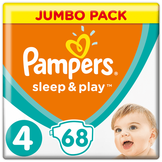 Pampers plenice Sleep & Play 4 Jumbo Pack (9-14 kg) 68 kosov