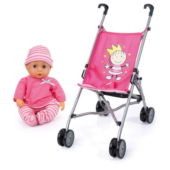 Bayer Design lutka z otroškim vozičkom in dodatki