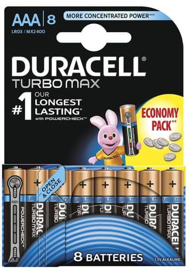 Duracell baterije Turbo AAA, 8kos
