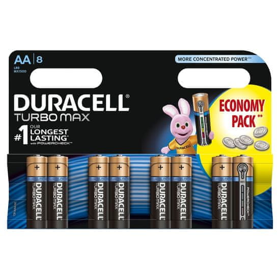 Duracell baterije Turbo AA, 8kos (MN1500 LR6), Power Check